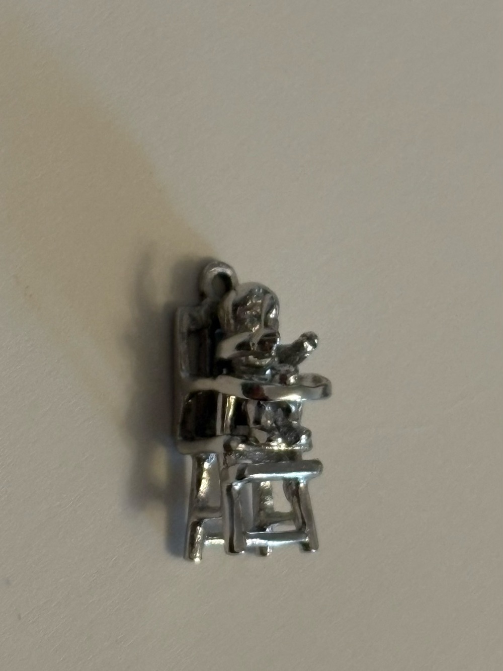 Vintage Mechanical High Chair Baby Charm Pendant